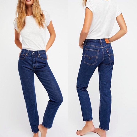 levi's wedgie dark wash